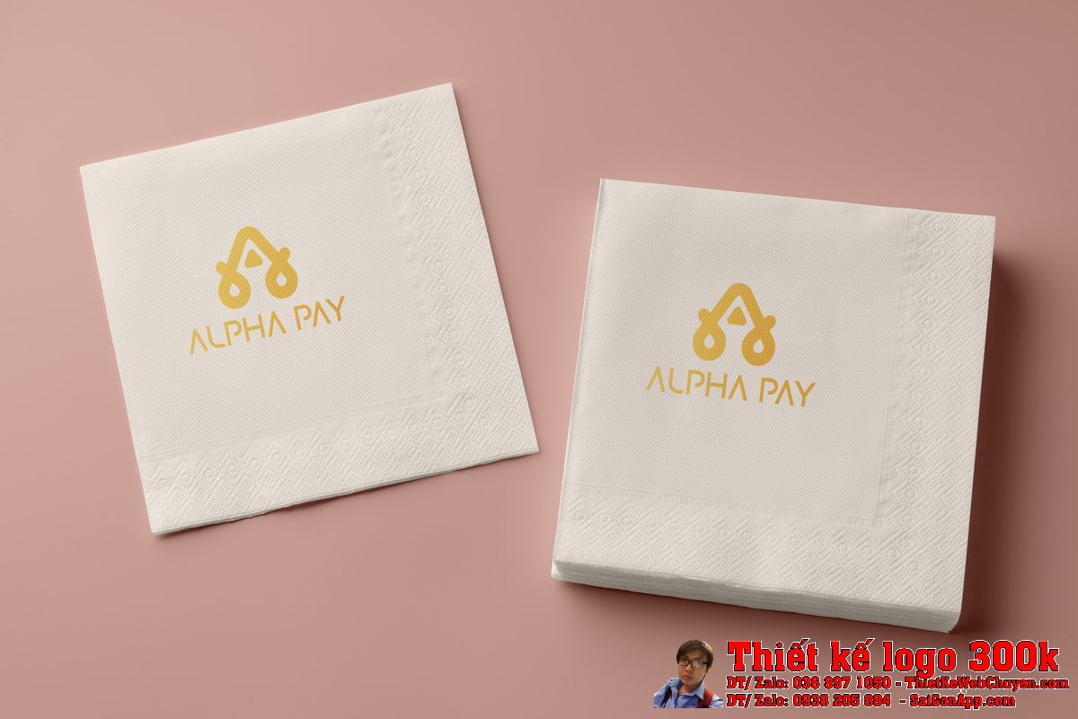 Phiên bản đơn sắc của Thiết kế Logo Tài chính Ngân hàng Công ty TNHH Alpha Pay Networks Solution