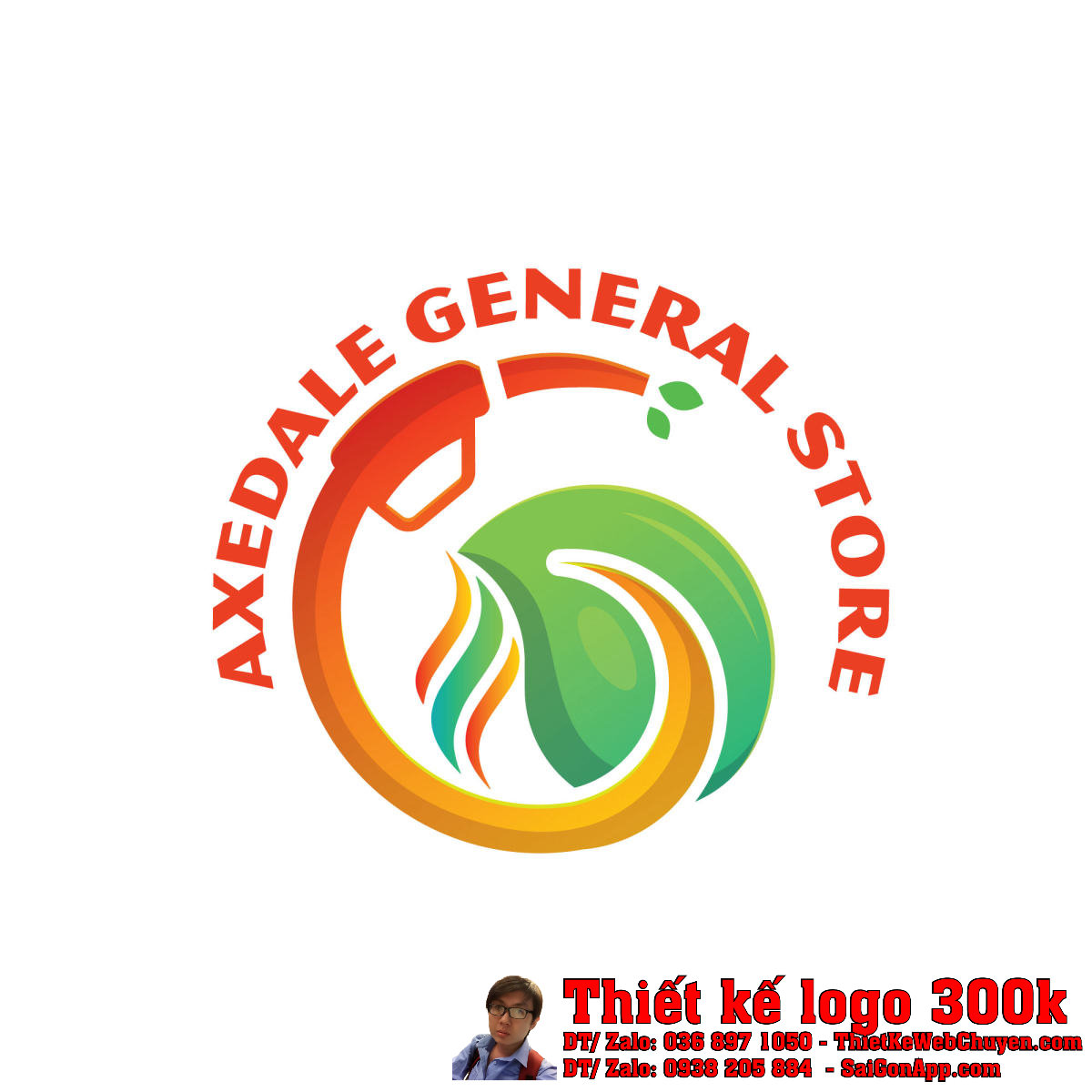 Thiết kế Logo Xăng Axedale General Store