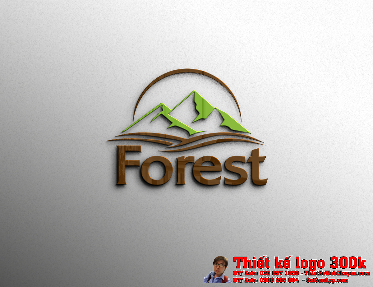 Thiết kế Logo ngành sản xuất gỗ Công Ty Forest demo 2
