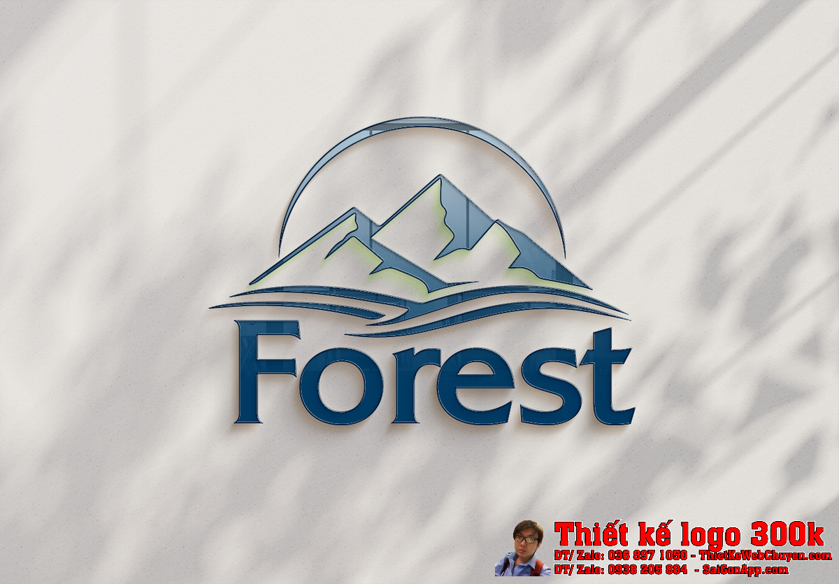 Thiết kế Logo ngành sản xuất gỗ Công Ty Forest demo 3