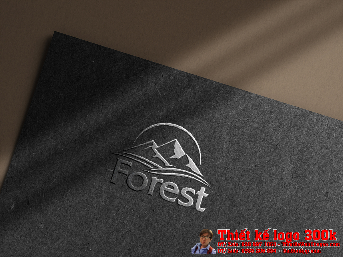 Thiết kế Logo ngành sản xuất gỗ Công Ty Forest demo 4