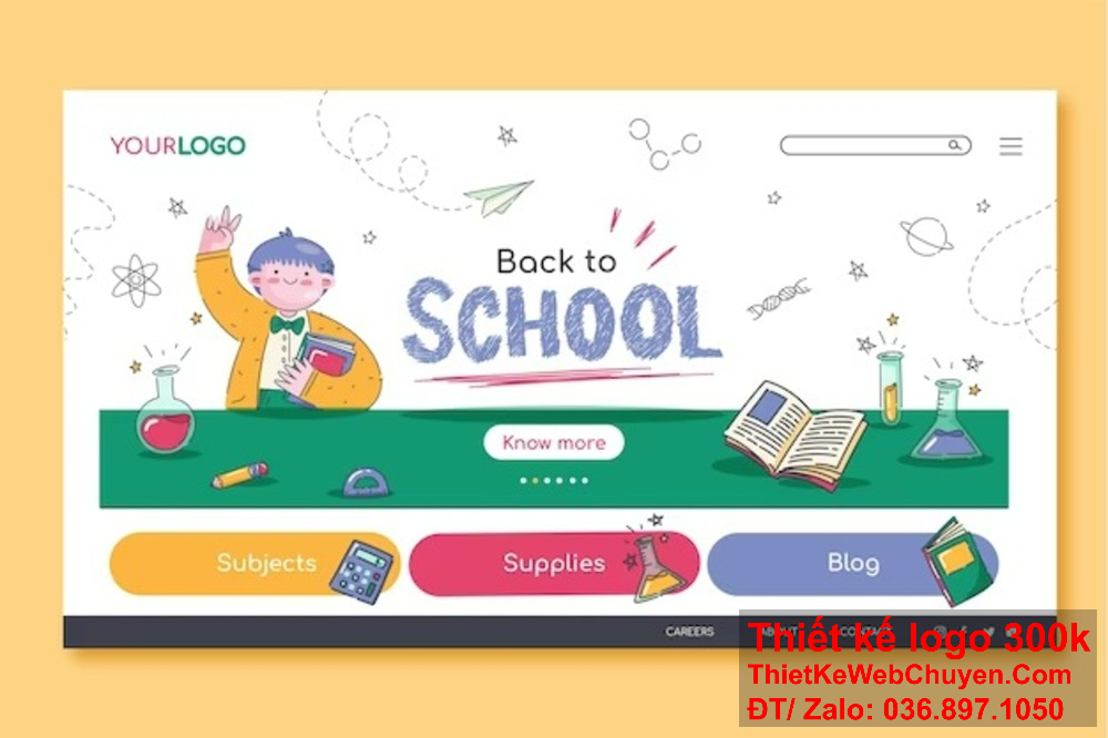 "Với sự tận tâm và chuyên nghiệp, chúng tôi sẽ giúp trường học của bạn nổi bật với các thiết kế banner website và ảnh bìa Facebook độc đáo." "Tạo ra các thiết kế banner website và ảnh bìa Facebook phản ánh đẳng cấp và giá trị của trường học."