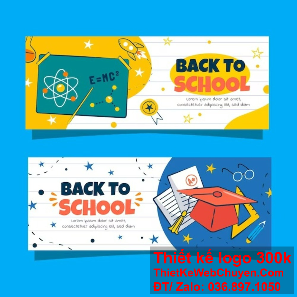 "Sự chuyên nghiệp và sáng tạo được kết hợp trong mỗi thiết kế banner website và ảnh bìa Facebook cho trường học." "Đưa thương hiệu của trường học lên tầm cao mới với các thiết kế banner website và ảnh bìa Facebook sáng tạo."