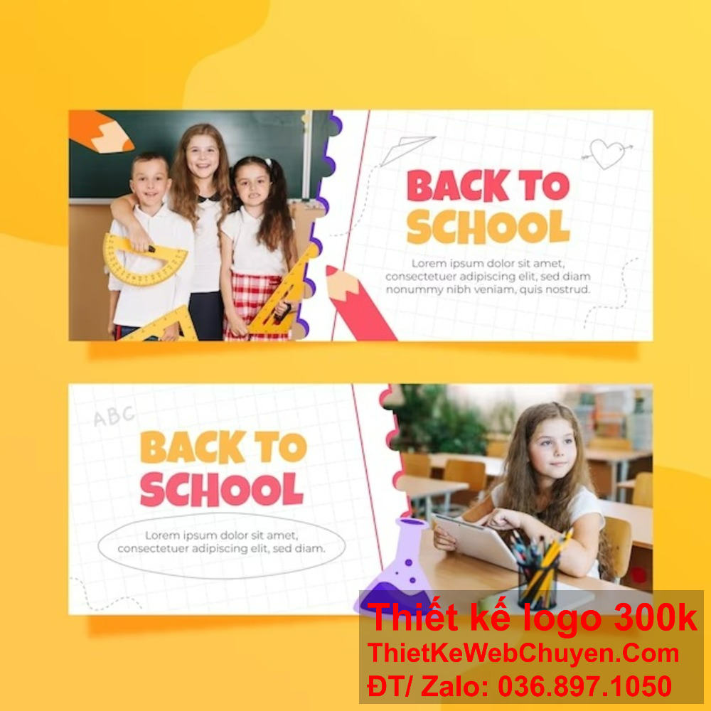 Các thiết kế banner website và ảnh bìa của chúng tôi đem lại sự chuyên nghiệp và hiệu quả cho ngành giáo dục. Tạo ra các thiết kế banner website và ảnh bìa giúp trường học thu hút học sinh và phụ huynh.