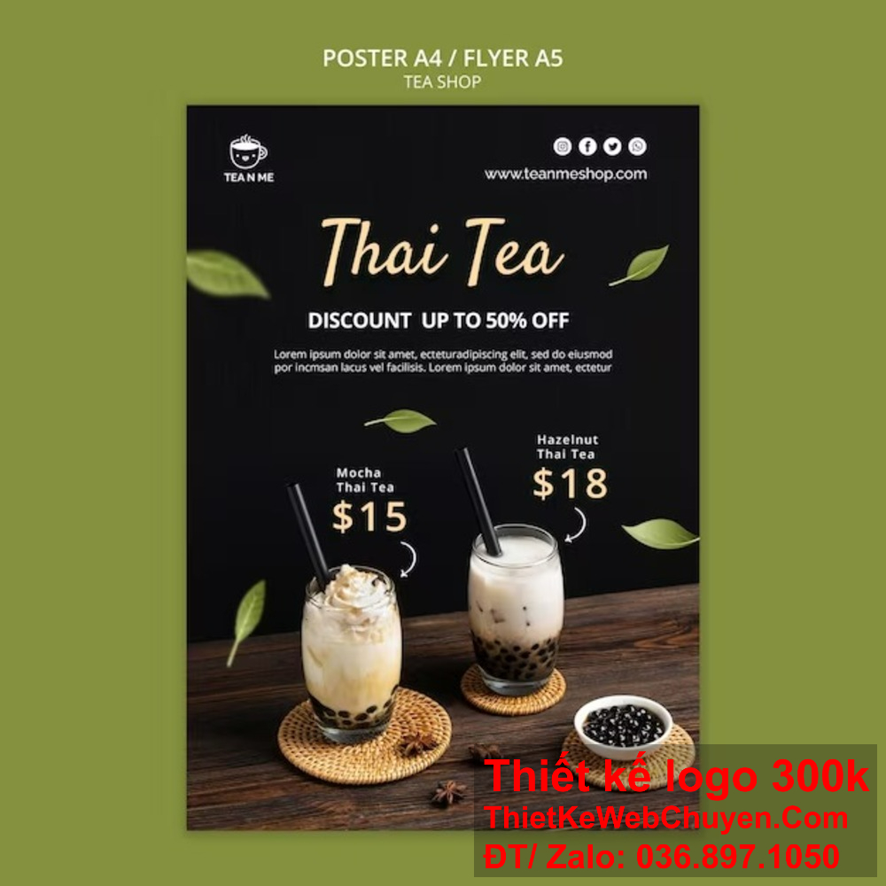 "Tạo ra banner website phù hợp với phong cách của quán trà sữa." "Sự lựa chọn hoàn hảo cho ảnh bìa quán trà sữa: thiết kế banner website chuyên nghiệp."