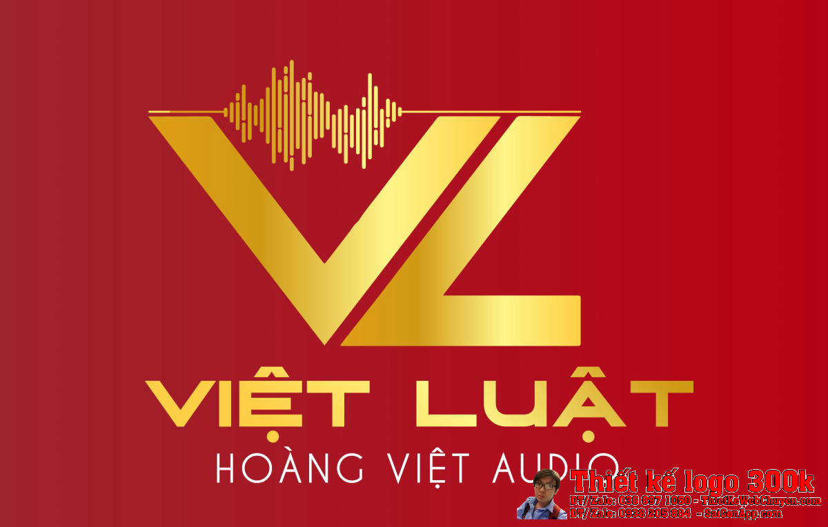 Thiết kế logo Audio âm thanh ánh sáng Việt Luật Thiết kế logo Audio âm thanh ánh sáng Việt Luật - Mẫu logo sự kiện