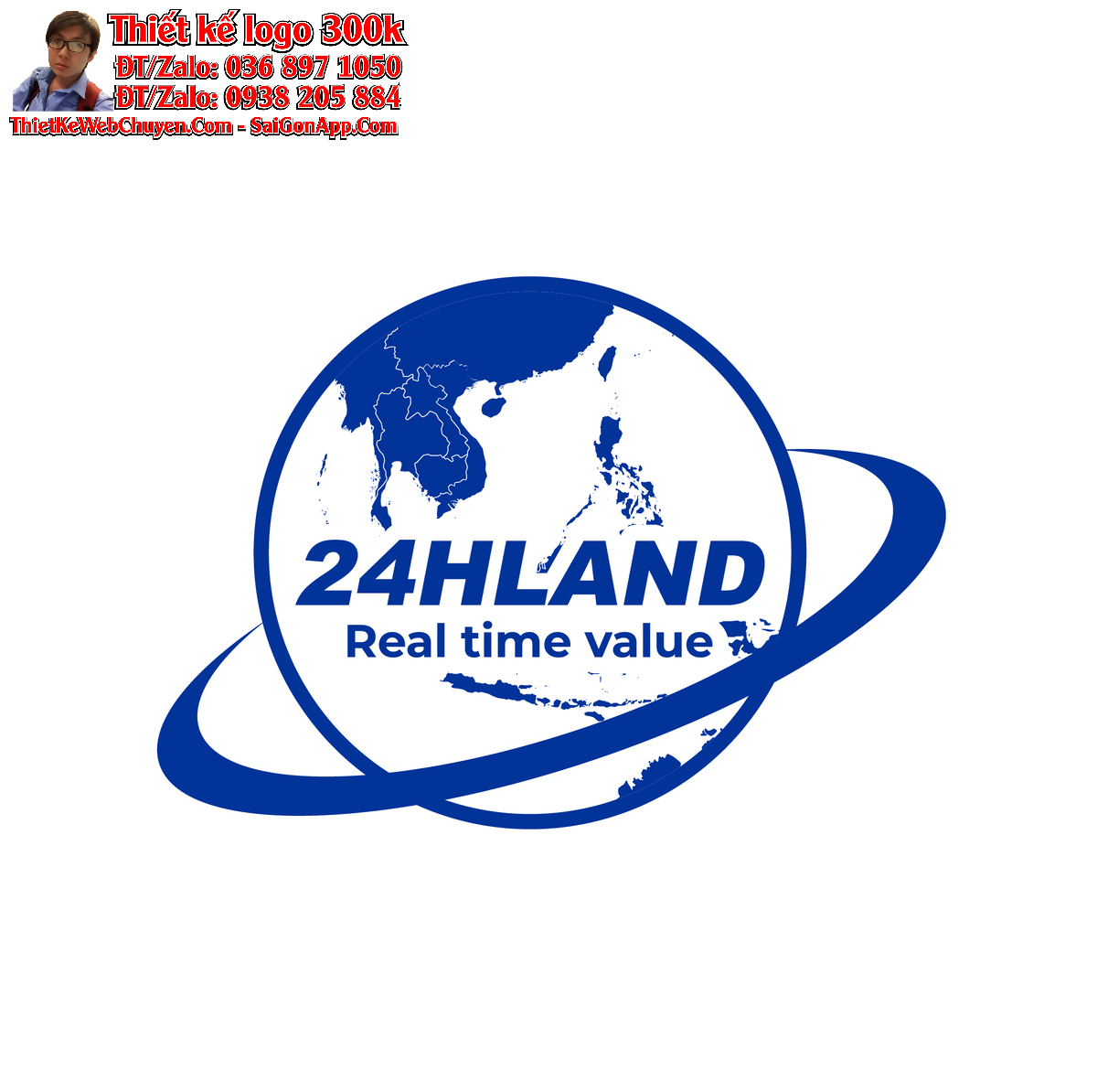 Thiết kế logo Bất động sản 24h