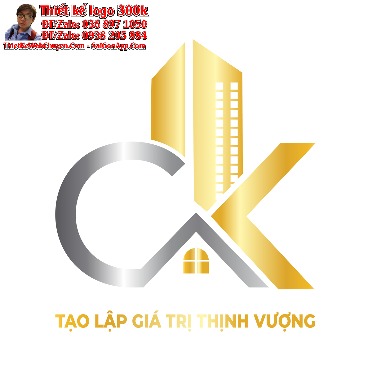 Thiết kế logo Bất động sản Cẩm Khê