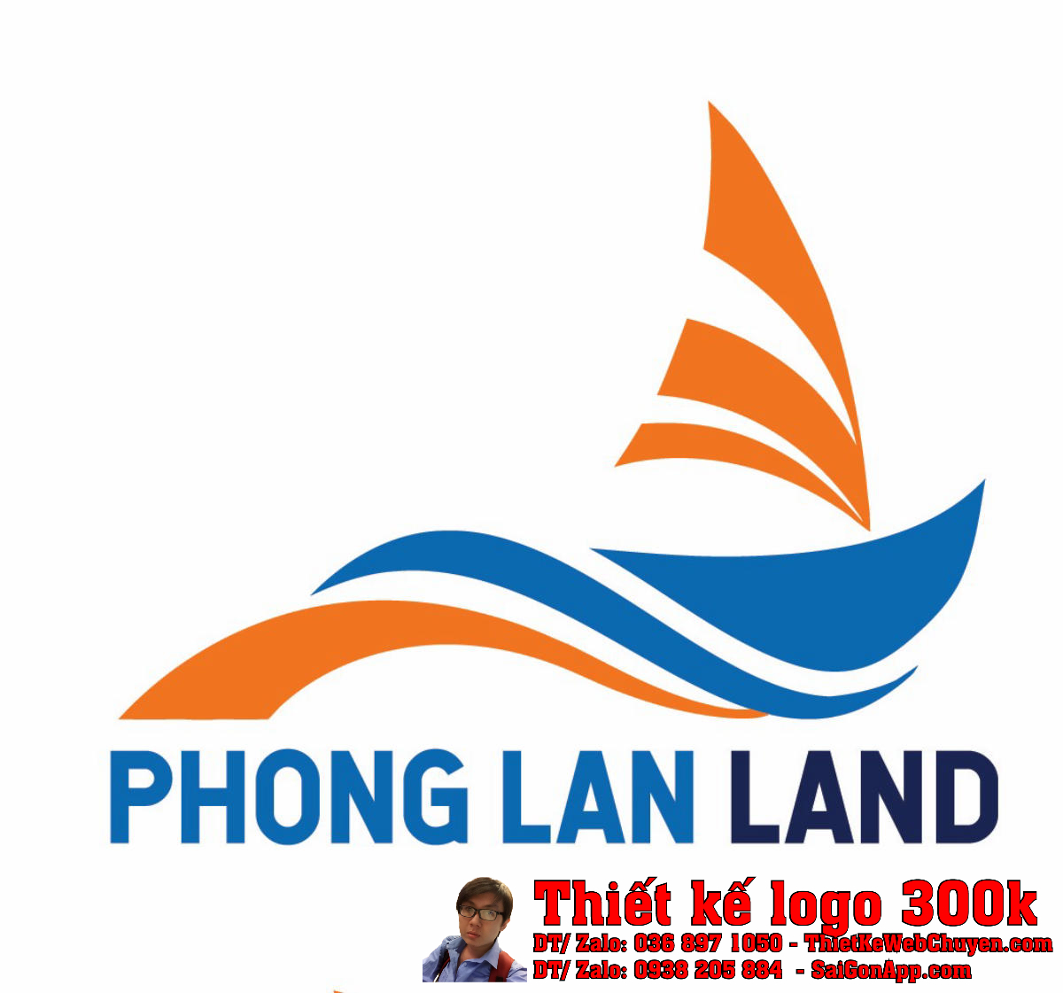 Thiết kế logo Bất động sản PHONG LAN LAND Thiết kế logo Bất động sản PHONG LAN LAND