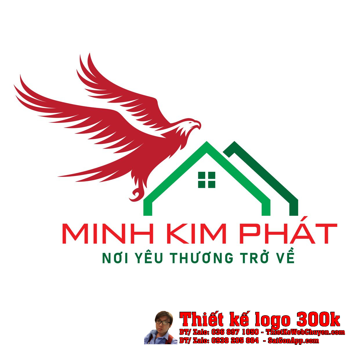 Thiết kế logo Bất động sản và Xây dựng Minh Kim Phát Thiết kế logo Bất động sản và Xây dựng Minh Kim Phát