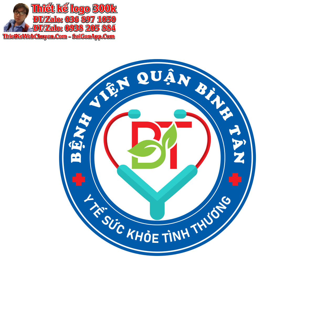 Thiết kế logo Bệnh viện Đa khoa Bình Tân