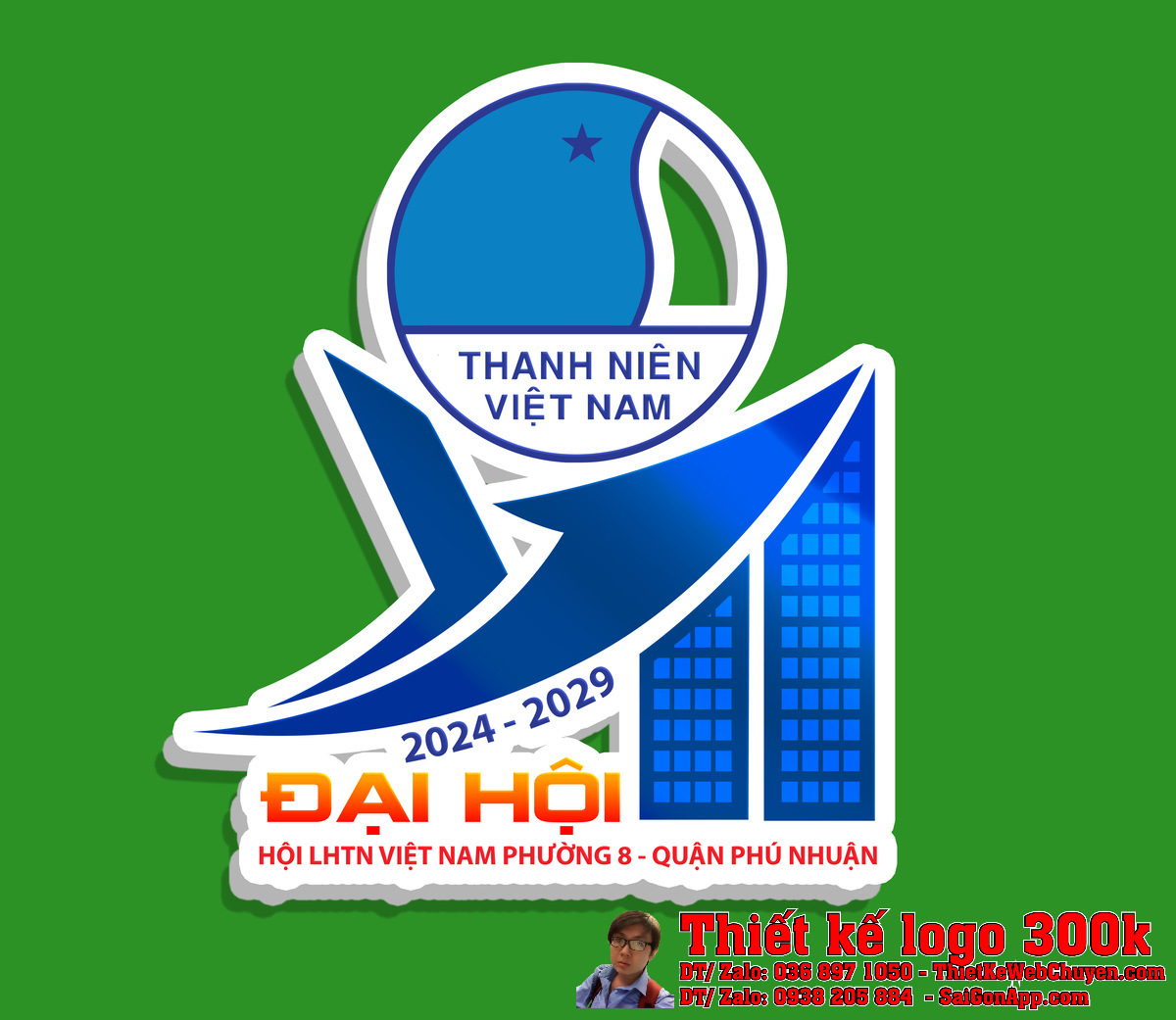 Phân tích chi tiết Thiết kế logo Biểu Trưng Quận Phú Nhuận bản màu