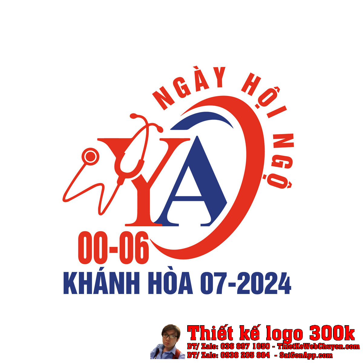 Thiết kế logo: Biểu trưng NGÀY HỘI NGỘ phiên bản đầy đủ