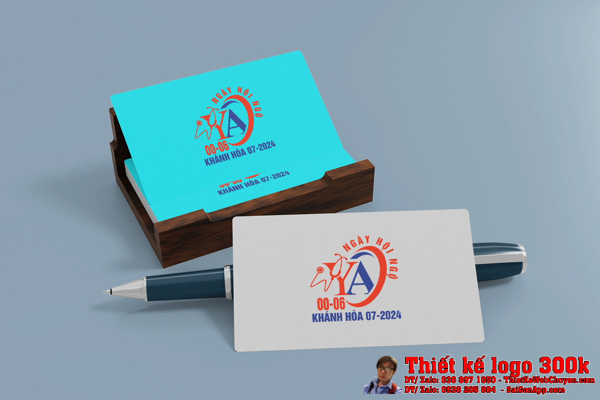 Thiết kế logo: Biểu trưng NGÀY HỘI NGỘ trên nền trắng
