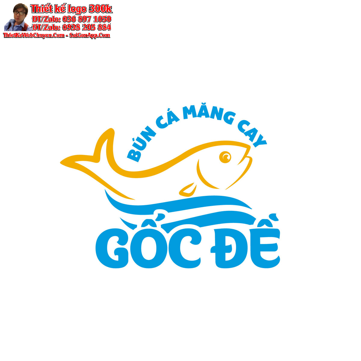 Thiết kế logo Bún Cá Chấm Măng Cay Gốc Đề