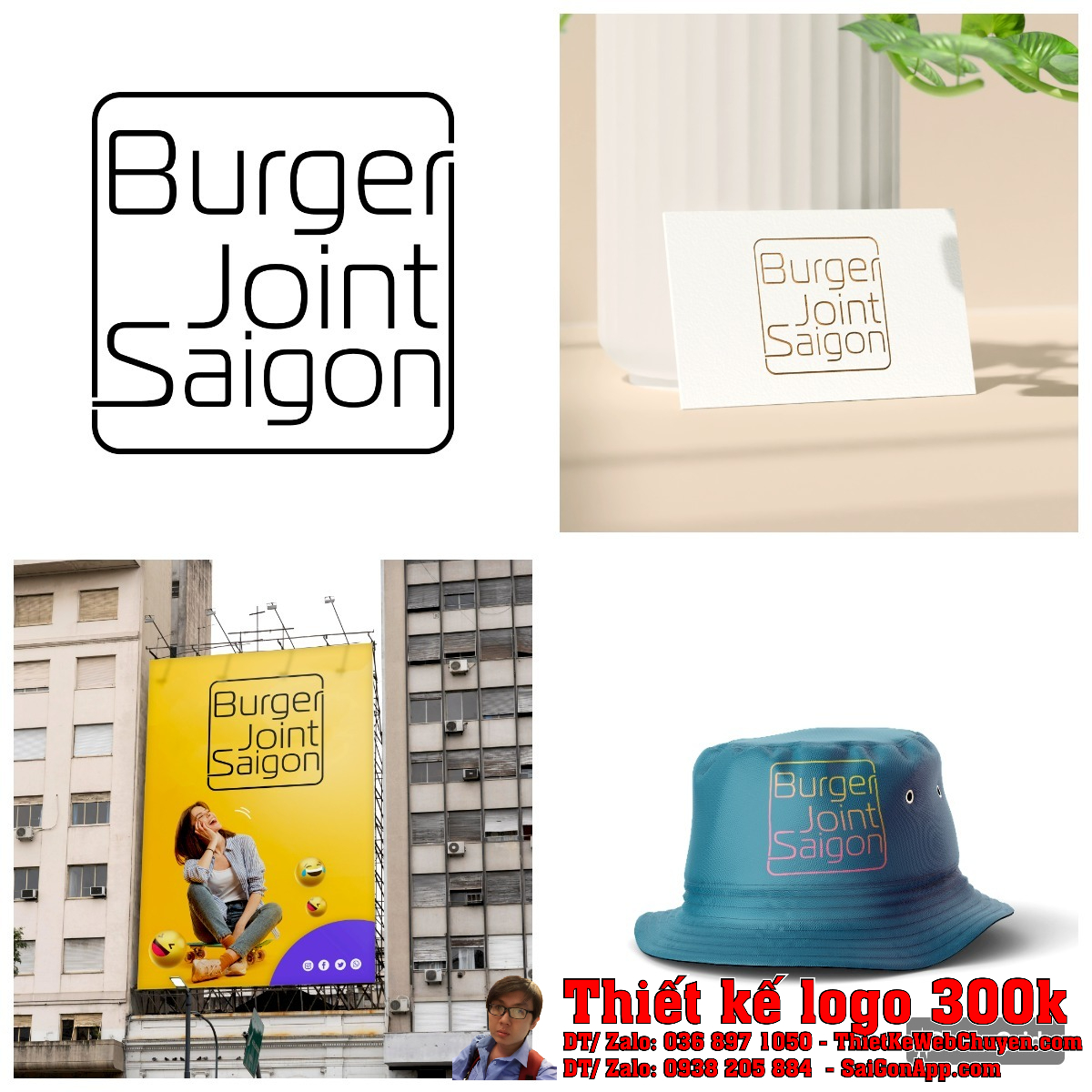 Thiết kế logo Burger Joint Saigon