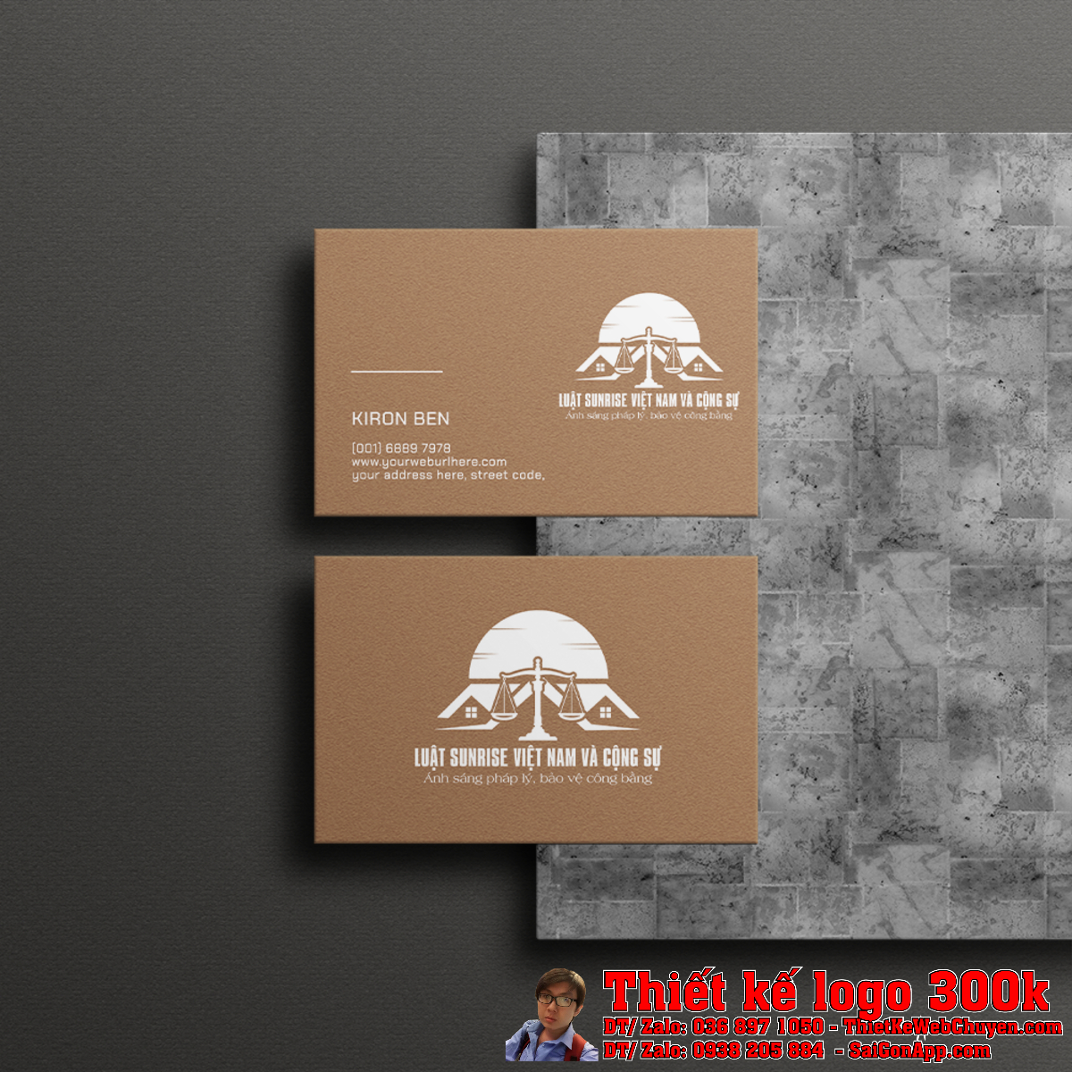 Thiết kế logo CÔNG TY LUẬT TNHH SUNRISE VIỆT NAM VÀ CỘNG SỰ trên nền trắng