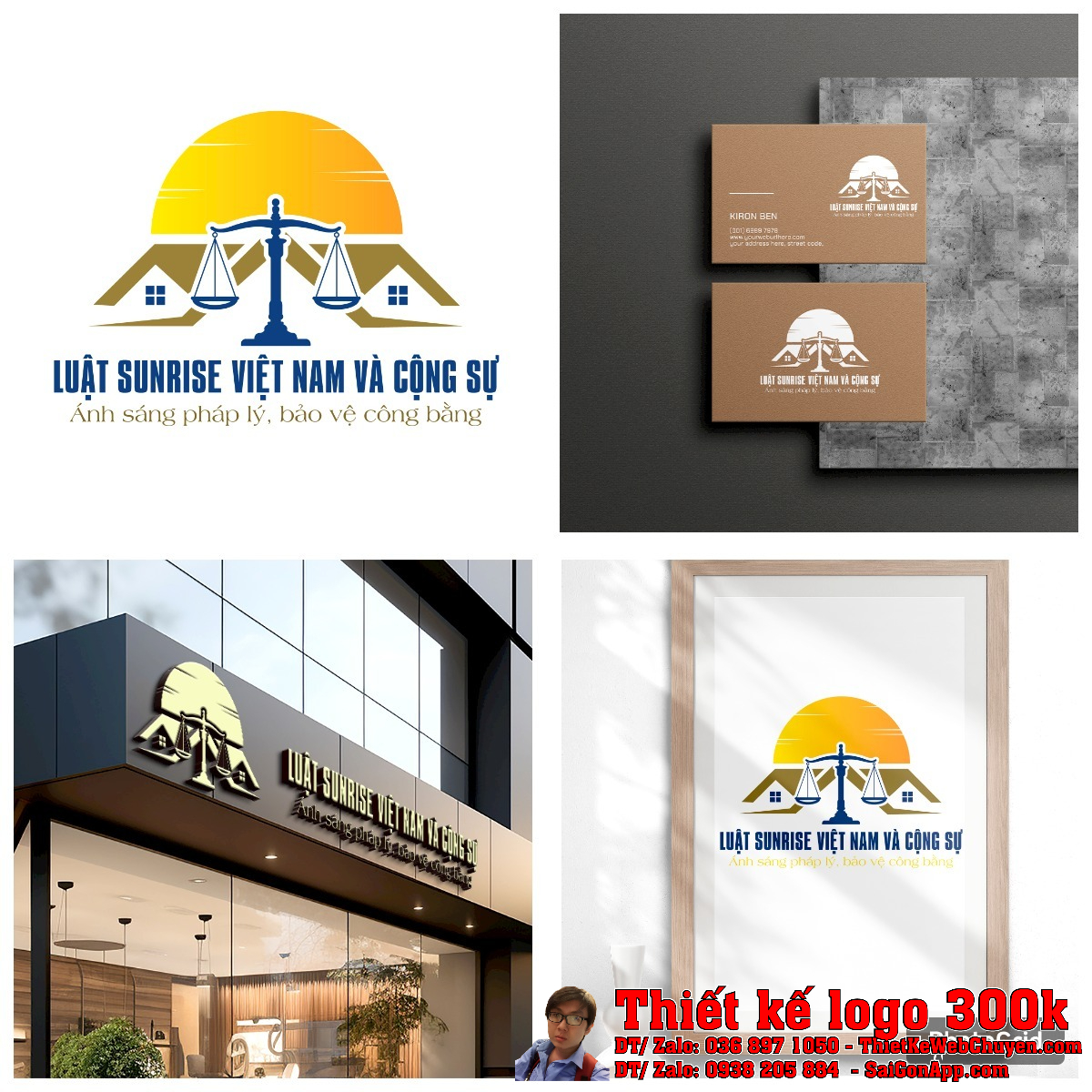 Chi tiết các yếu tố trong Thiết kế logo CÔNG TY LUẬT TNHH SUNRISE VIỆT NAM VÀ CỘNG SỰ