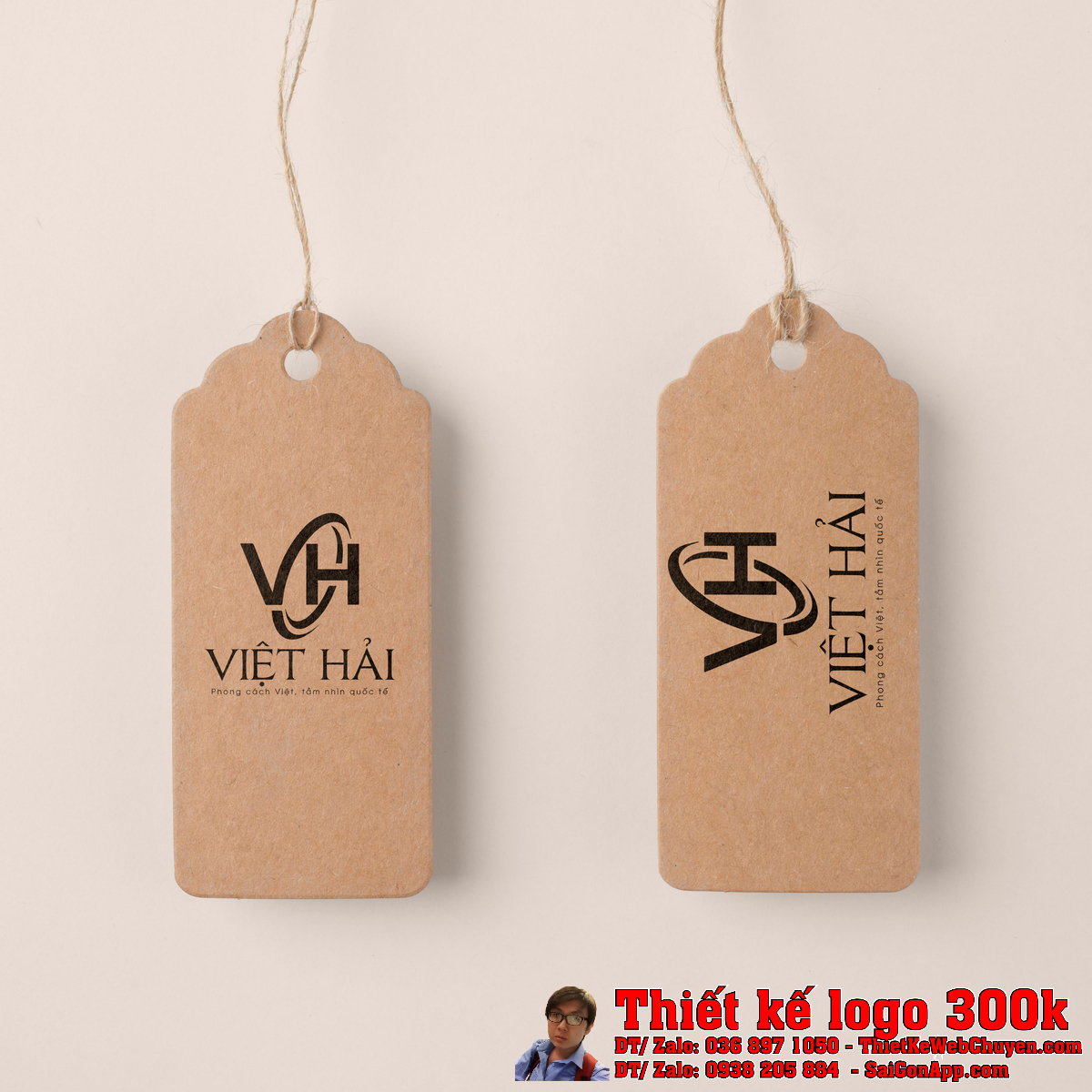 Ứng dụng logo trên namecard và văn phòng phẩm