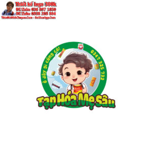 Thiết kế logo Chibi Tạp Hoá Mẹ Sâu