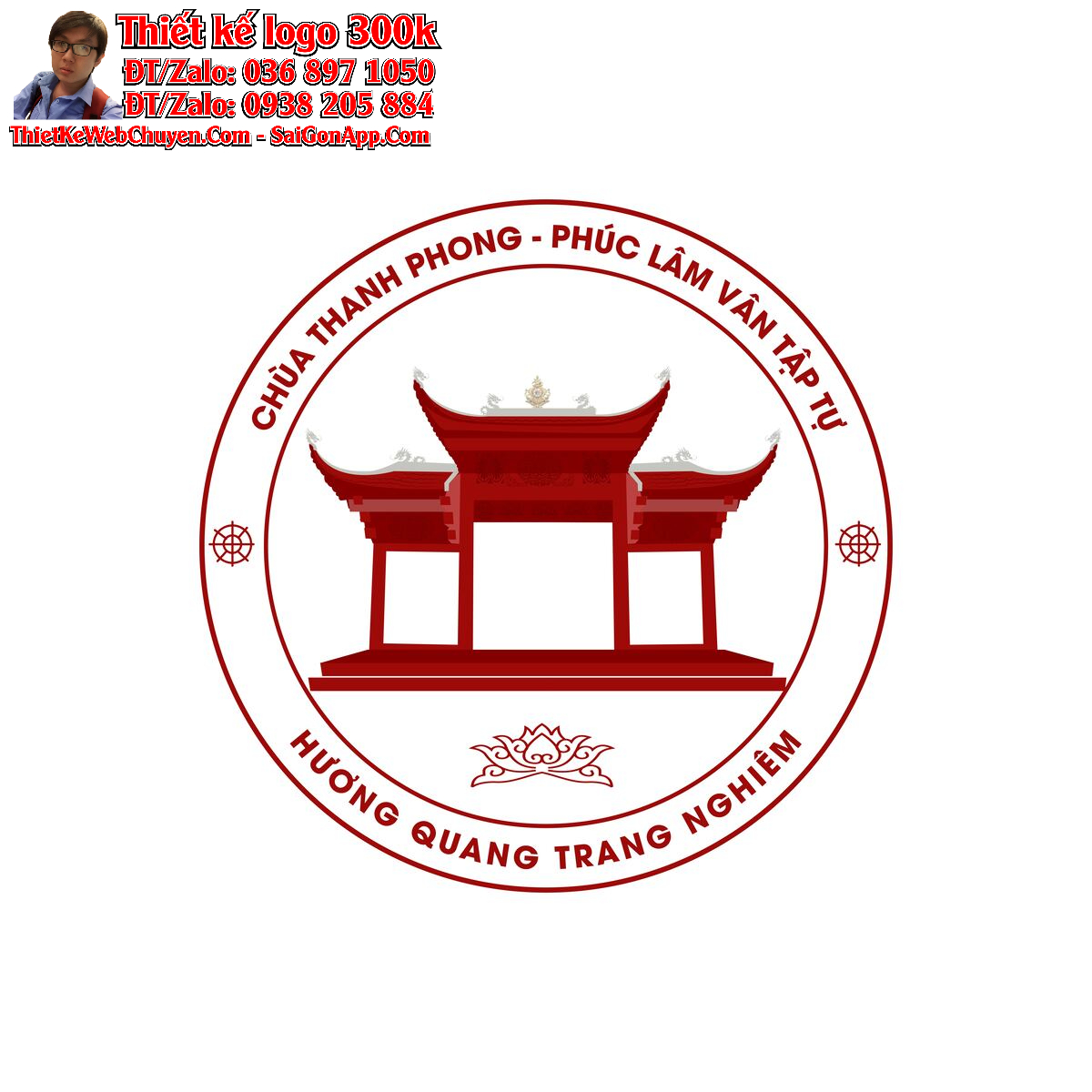 Thiết kế logo Chùa Thanh Phong