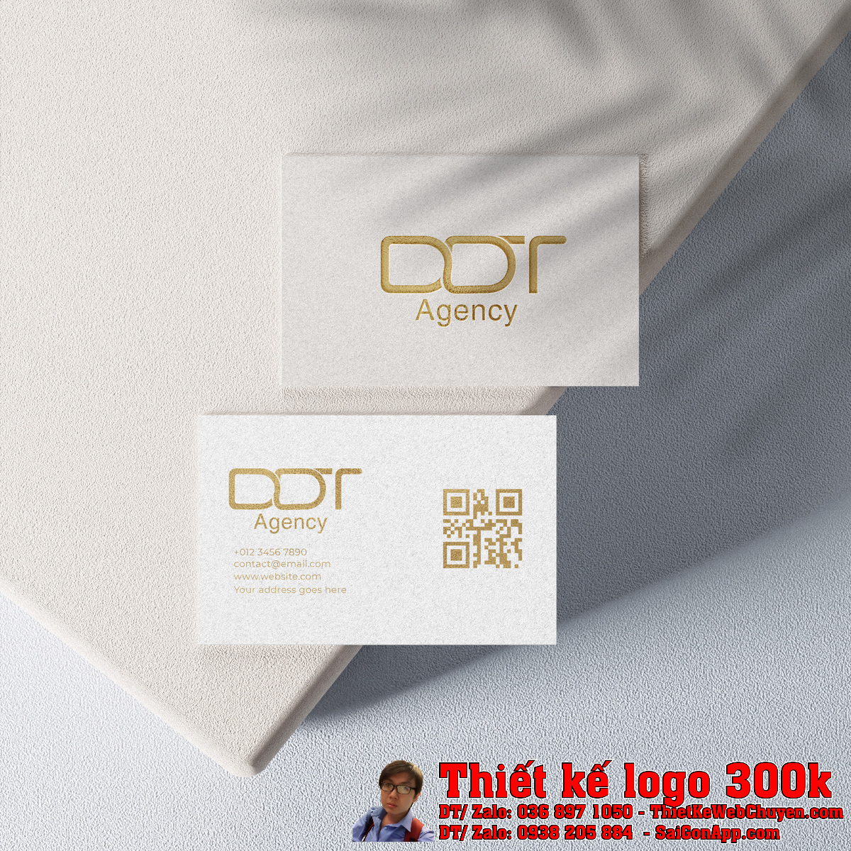 Chi tiết đường nét Thiết kế logo Công Ty DDT