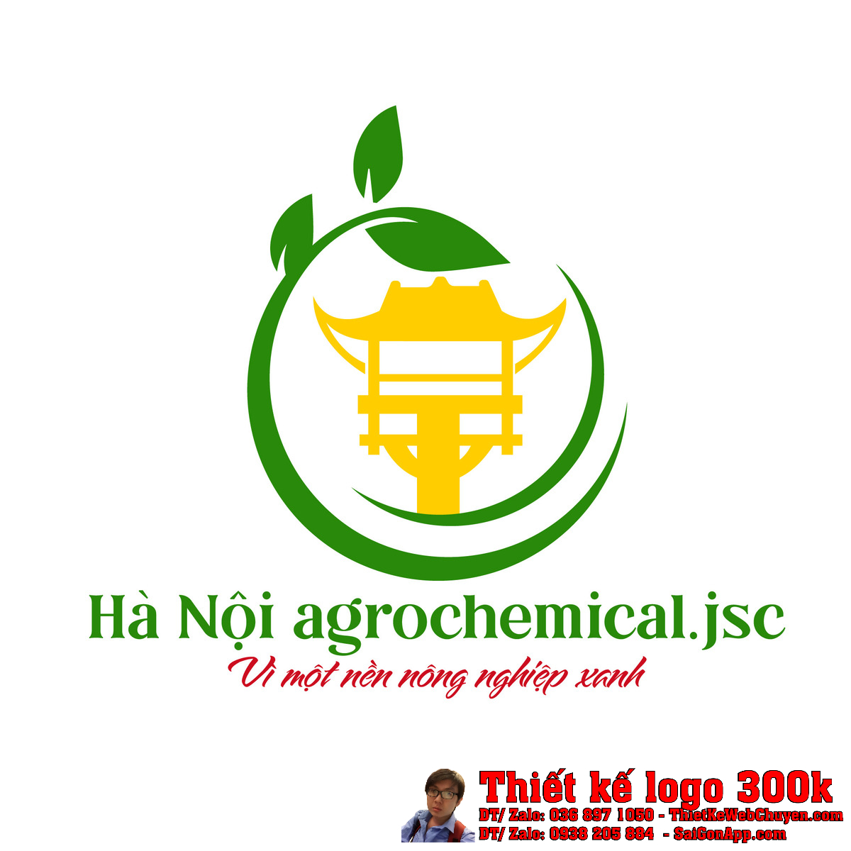 Thiết kế logo Công ty Cổ phần Nông Dược Hà Nội - Tổng thể