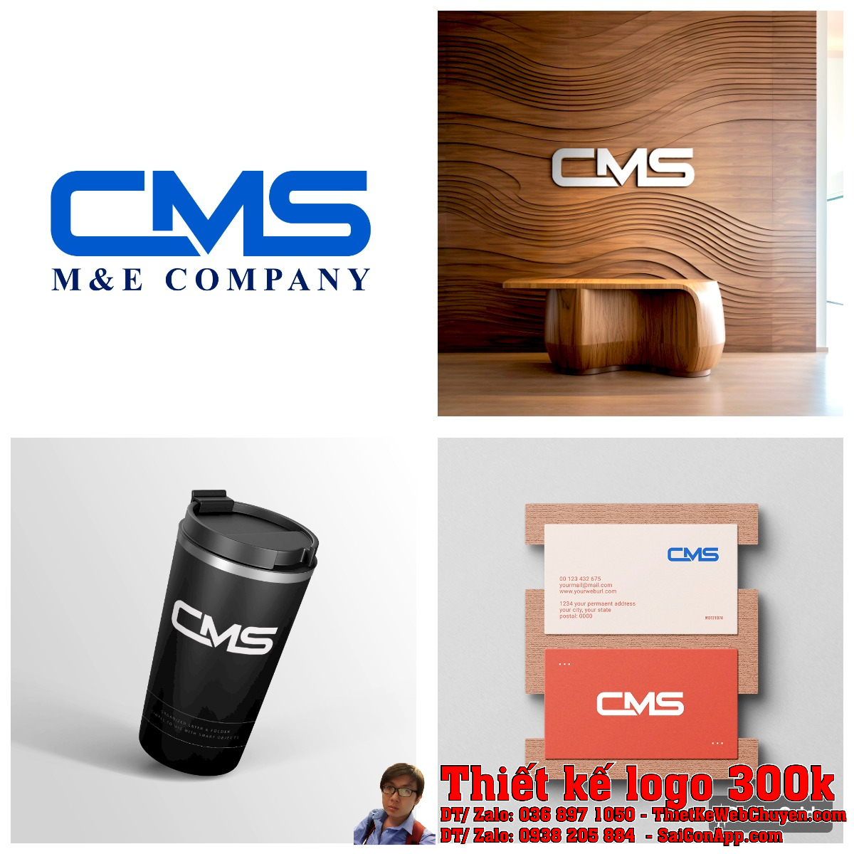 Thiết kế logo Công ty TNHH CƠ ĐIỆN CMS