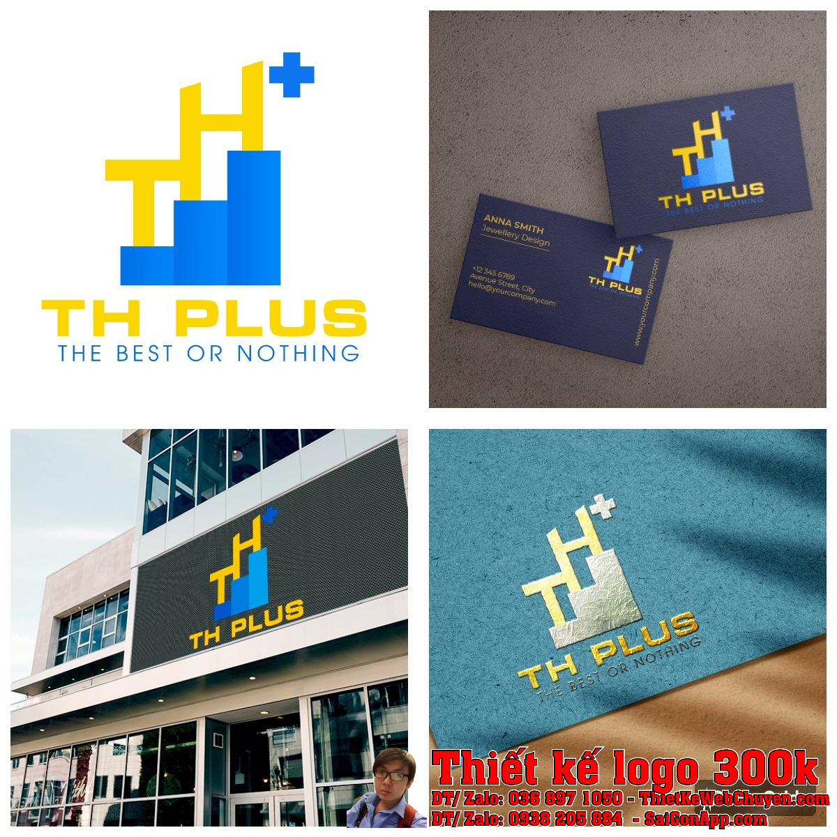Thiết kế logo Công ty TNHH Kỹ thuật và Thương mại TH Plus
