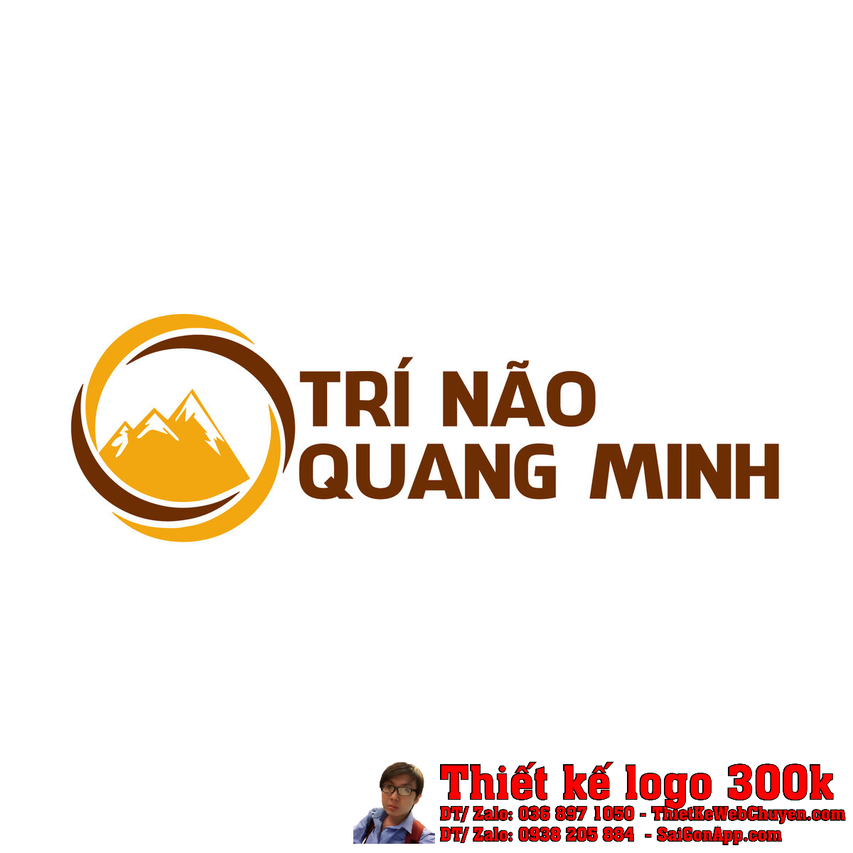 Thiết kế logo Công ty TNHH Tư Vấn Kế Toán Thuế Trí Não Quang Minh bản chuẩn