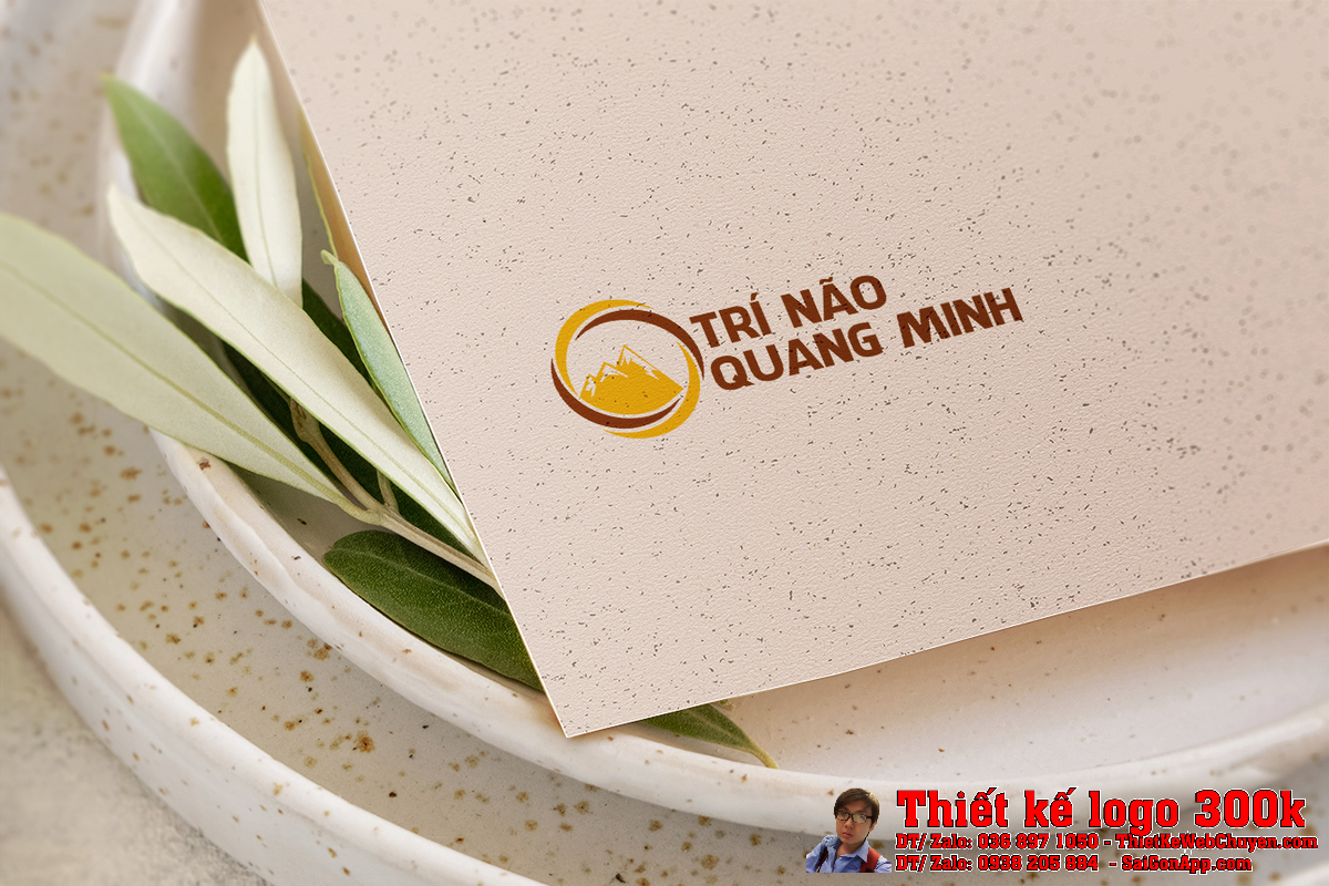 Ứng dụng logo Trí Não Quang Minh trong văn phòng