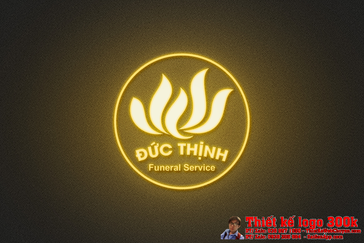 Logo Đức Thịnh Funeral Service phiên bản ngang