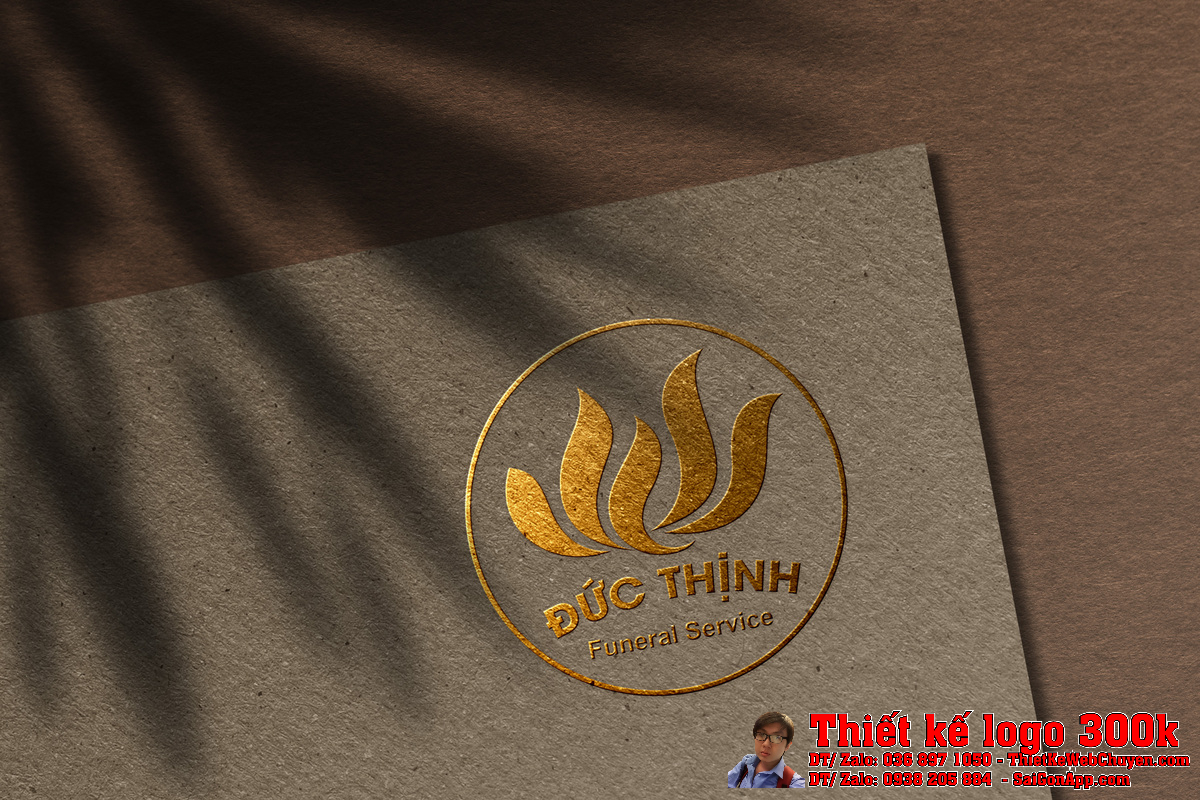 Mô phỏng logo Đức Thịnh trên bảng hiệu