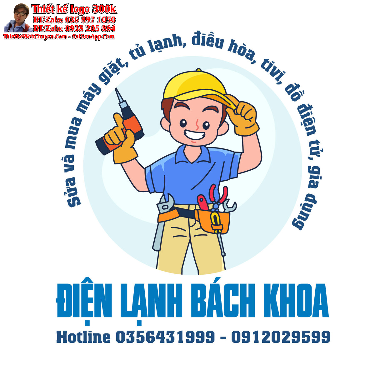 Thiết kế logo Điện lạnh Bách Khoa