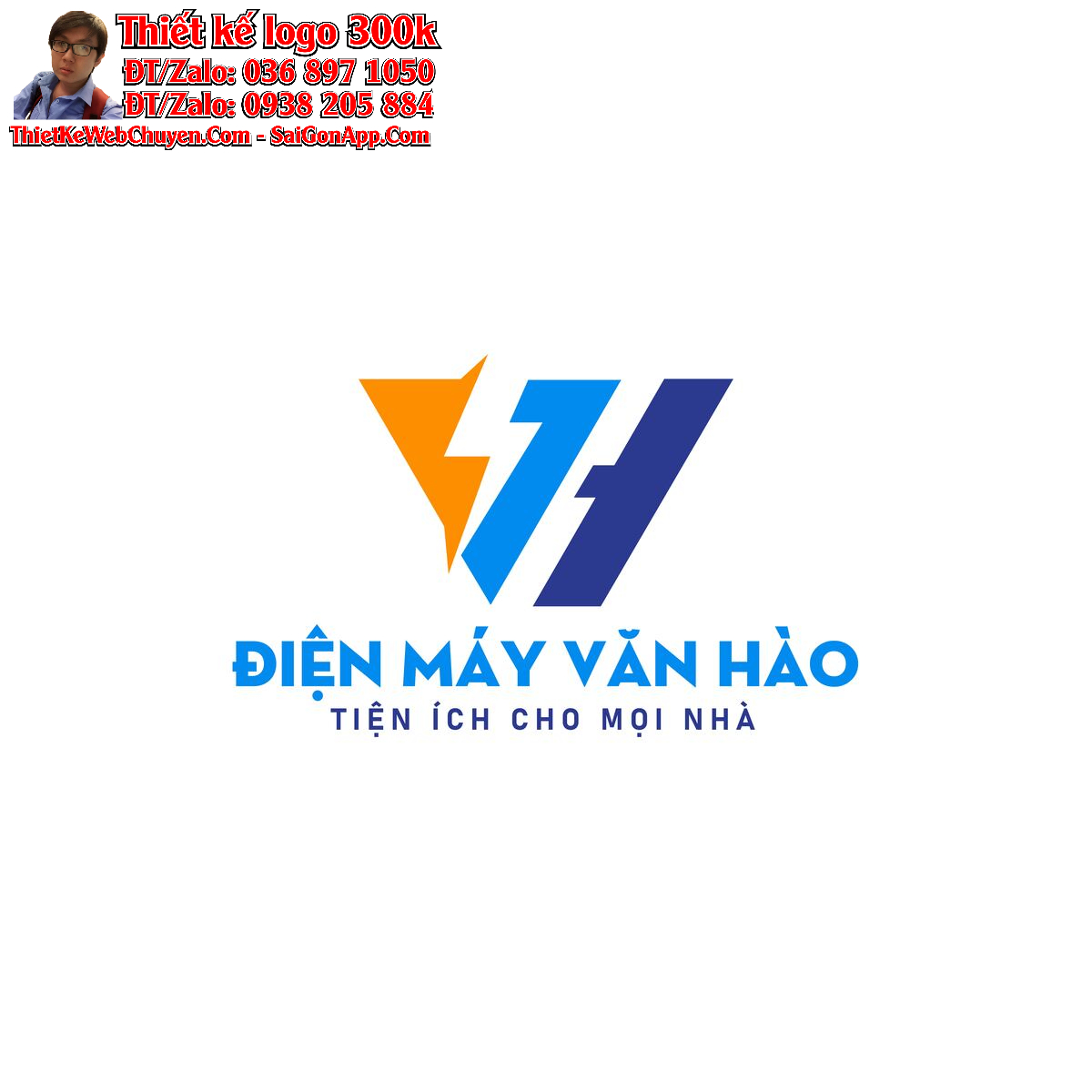 Thiết kế logo Điện máy Văn Hào