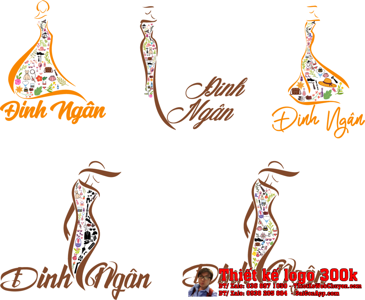 Thiết kế logo Đinh Ngân - Chi tiết biểu tượng