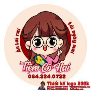 Thiết kế logo Đồ Ăn Tiệm Cô 2