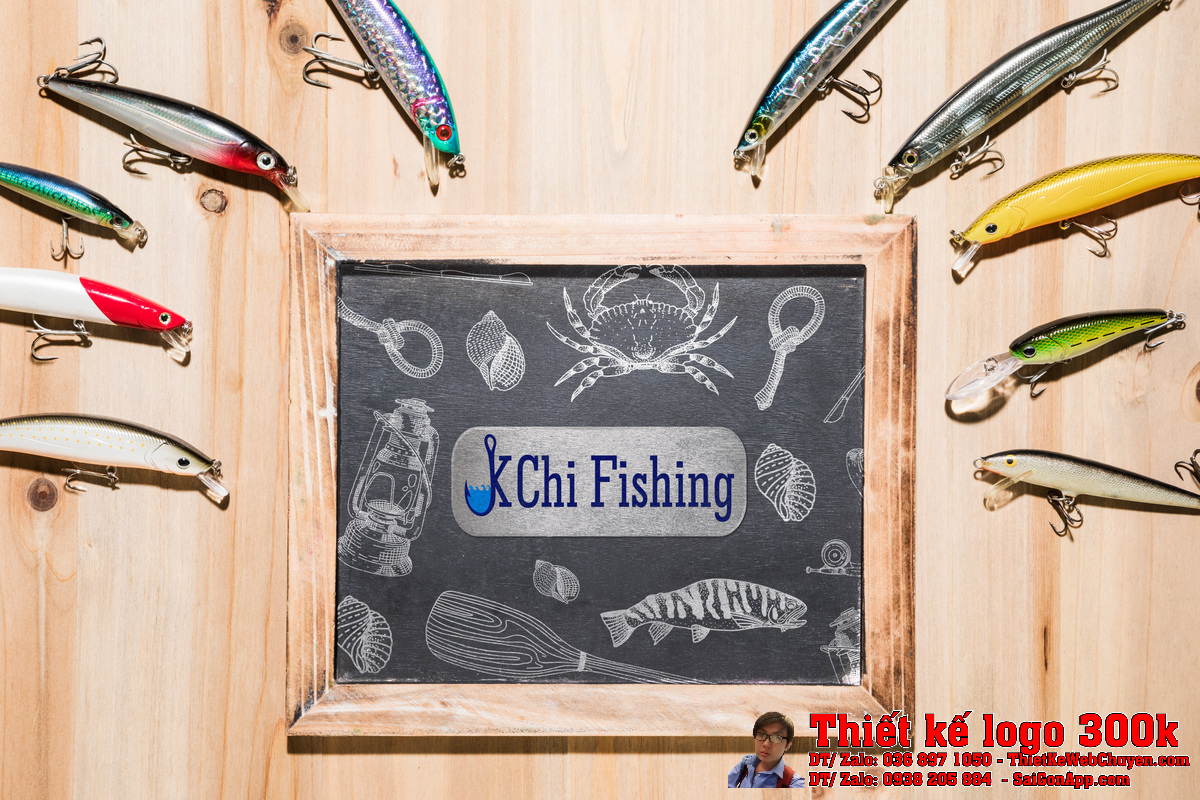 Thiết kế logo Đồ câu Khánh Chi Fishing Ứng dụng Thiết kế logo Đồ câu Khánh Chi Fishing trên thẻ thành viên