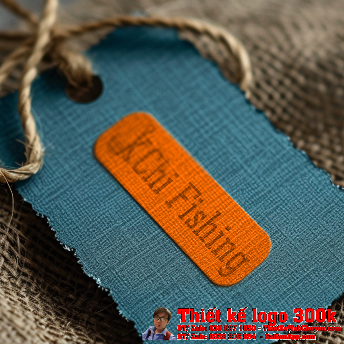 Thiết kế logo Đồ câu Khánh Chi Fishing Ứng dụng Thiết kế logo Đồ câu Khánh Chi Fishing trên nhãn sản phẩm