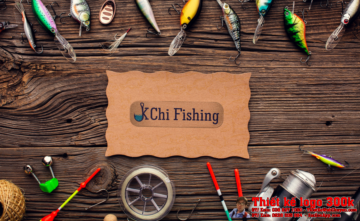 Thiết kế logo Đồ câu Khánh Chi Fishing Ứng dụng Thiết kế logo Đồ câu Khánh Chi Fishing trên website