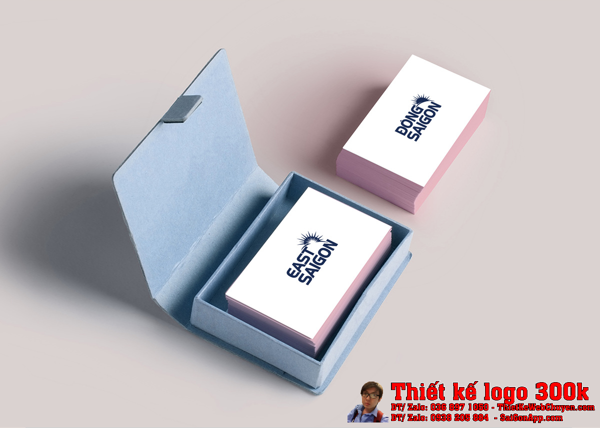 Thiết kế logo Đông Sài Gòn trên nền trắng