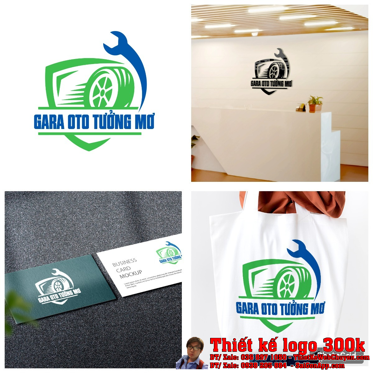 Chi tiết biểu tượng trong Thiết kế logo GARA OTO TƯỞNG MƠ