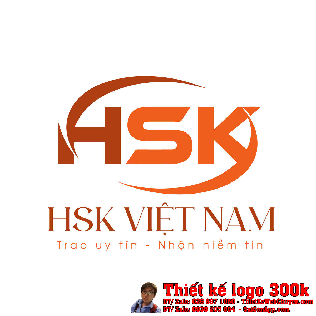 Thiết kế logo HSK VIỆT NAM phiên bản chính