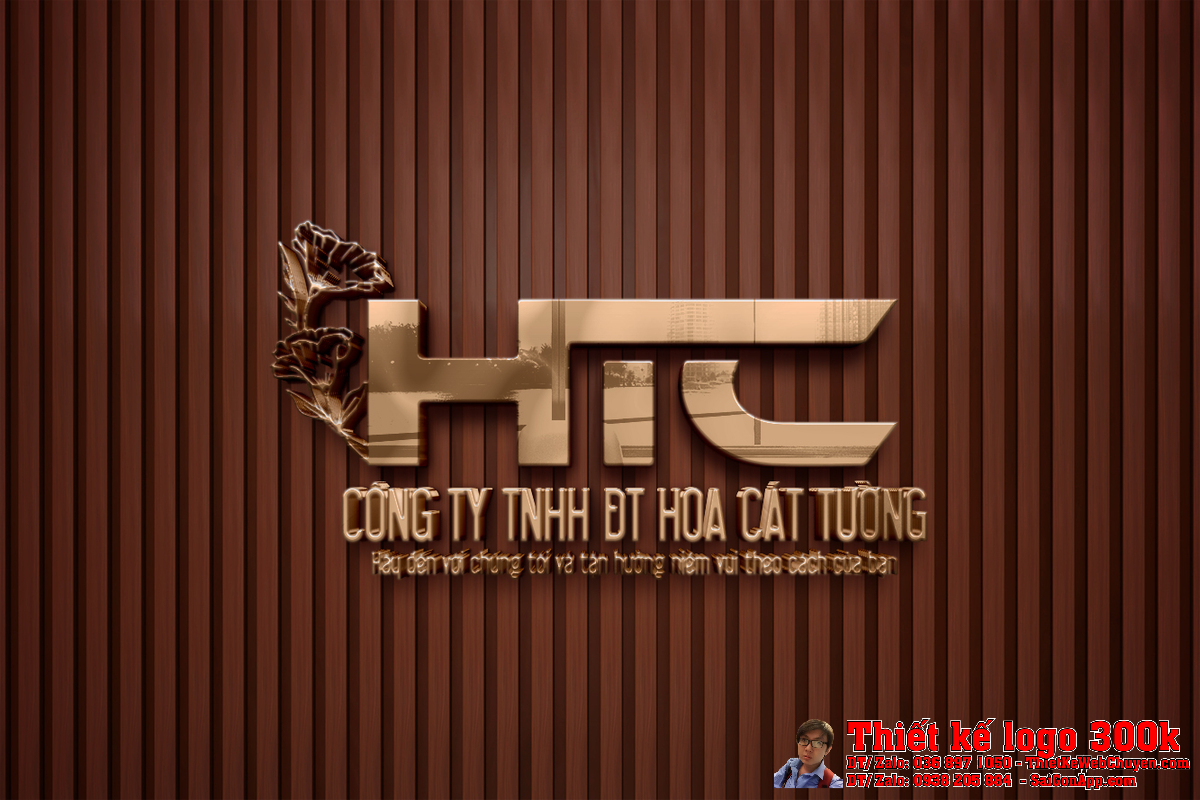 Chi tiết tỷ lệ Thiết kế logo HCT Hoa Cát Tường