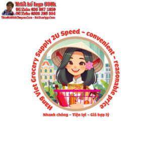 Thiết kế logo Hang Viet Grocery Supply 2U