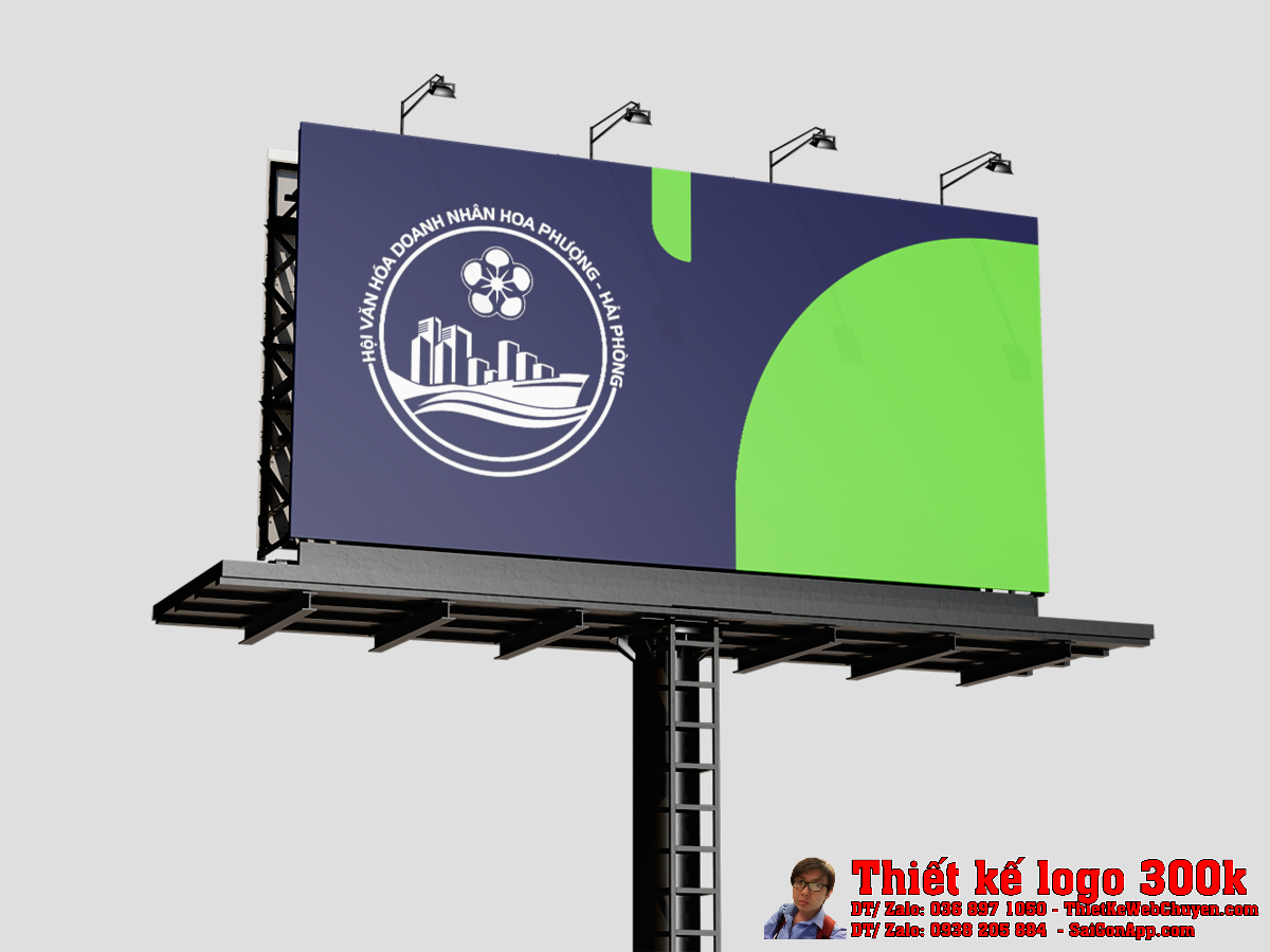 Thiết kế logo Hội VĂN HÓA DOANH NHÂN HOA PHƯỢNG HẢI PHÒNG mẫu 2