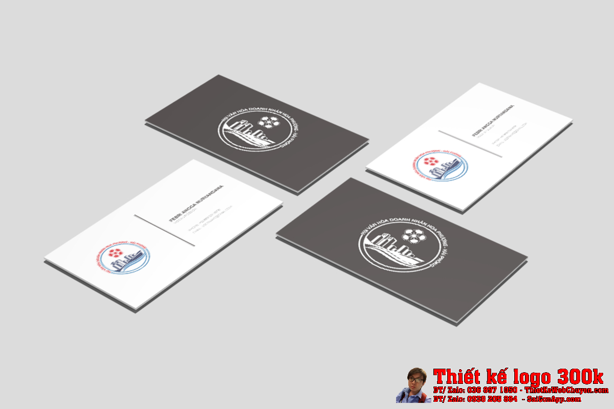 Thiết kế logo Hội VĂN HÓA DOANH NHÂN HOA PHƯỢNG HẢI PHÒNG mẫu 3