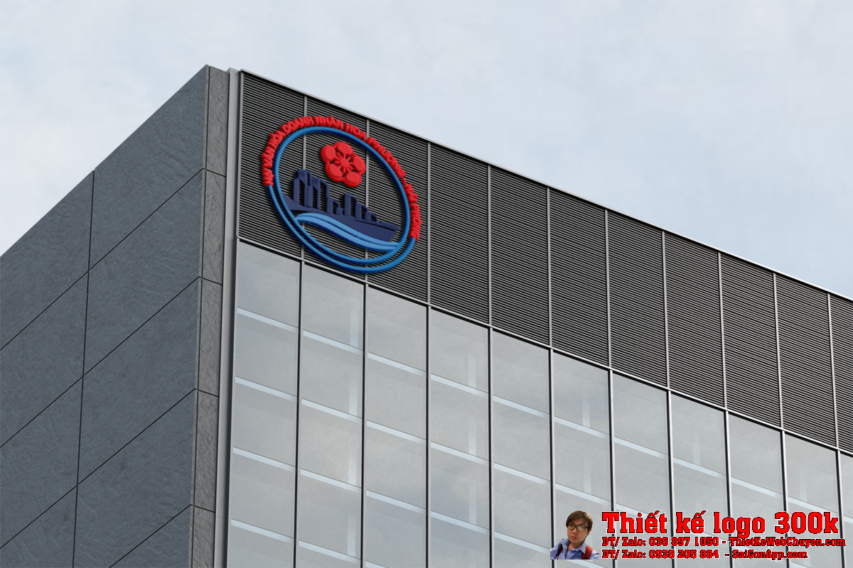 Thiết kế logo Hội VĂN HÓA DOANH NHÂN HOA PHƯỢNG HẢI PHÒNG mẫu 4