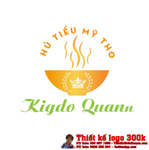 Thiết kế logo Hủ tíu Mỹ Tho Kigdo Quann