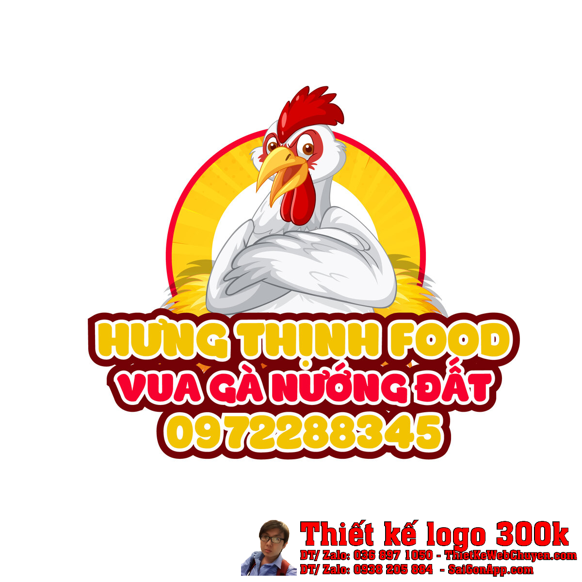 Thiết kế logo Hưng Thịnh Food bản chính thức